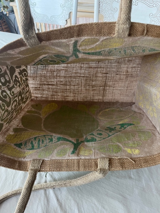 Yellow Lemon Trader Joe’s Jute Tote Bag - Picture 4 of 4